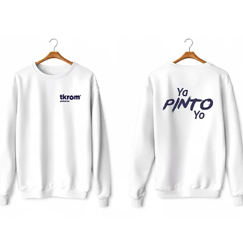 Sudadera Blanca Tkrom — Premio MisPuntos Badacolor